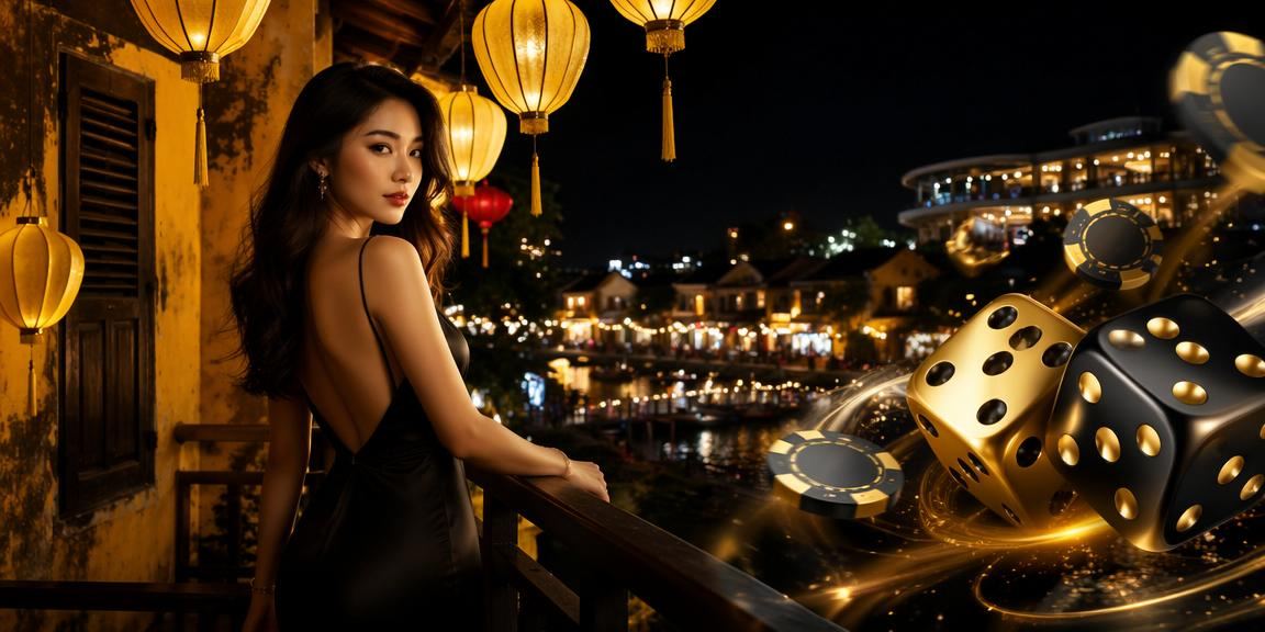 Người chơi thưởng thức trò tài xỉu tại chợ đêm Hội An trong không khí vui nhộn