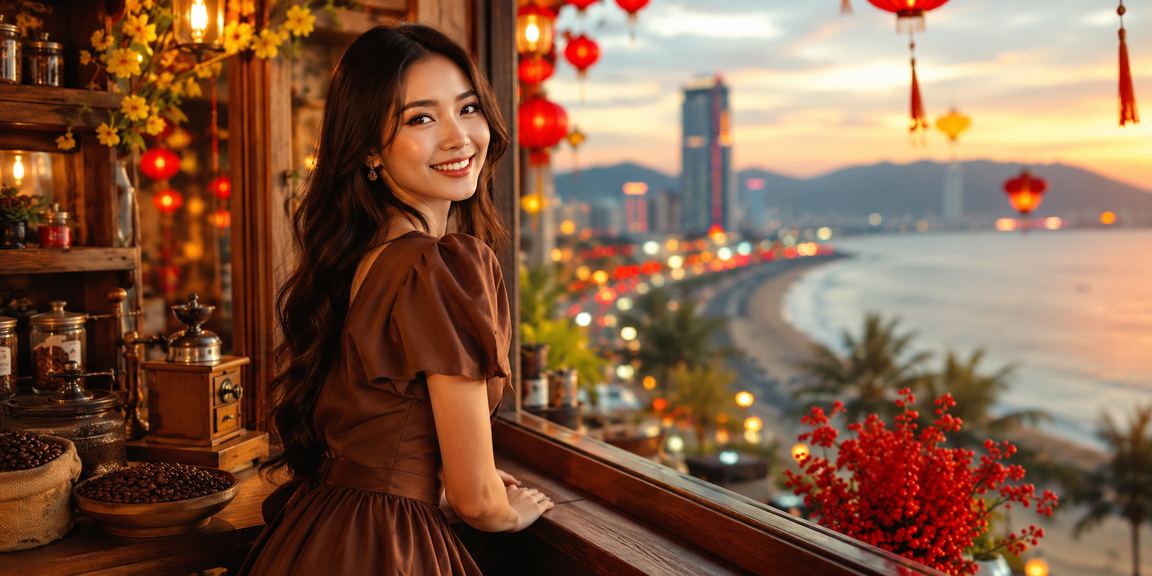 Không khí giải trí cá cược tại Quy Nhơn với ly cà phê và điện thoại di động